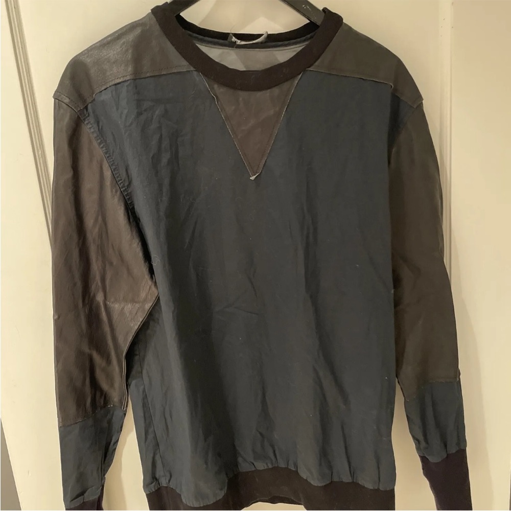 Navy and black vegan sweater by 3.1 Philip lim medium?